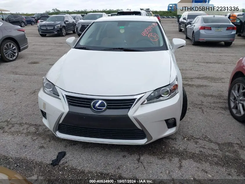 2015 Lexus Ct 200 VIN: JTHKD5BH1F2231336 Lot: 40534900