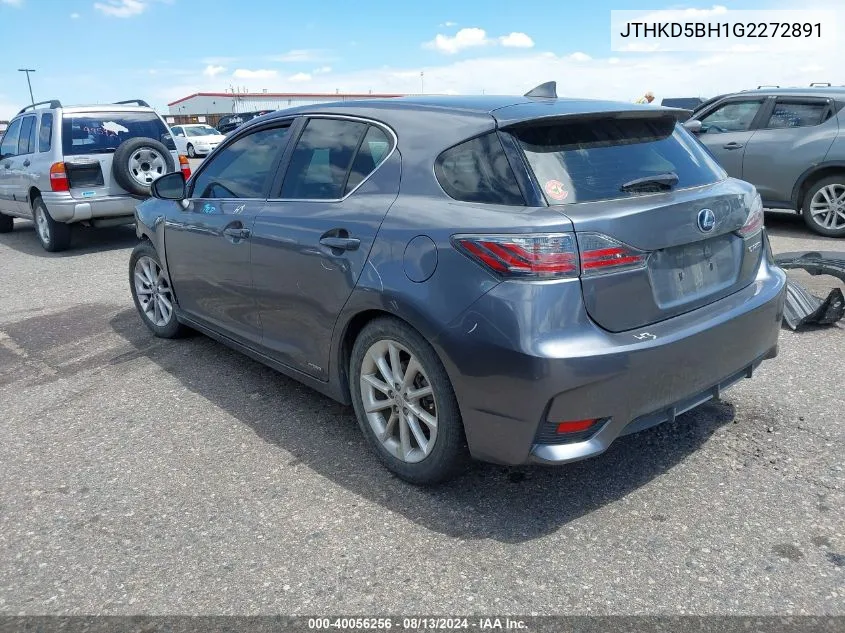 JTHKD5BH1G2272891 2016 Lexus Ct 200H