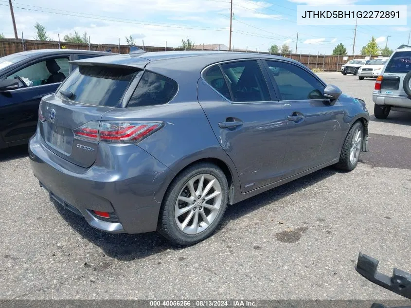 JTHKD5BH1G2272891 2016 Lexus Ct 200H