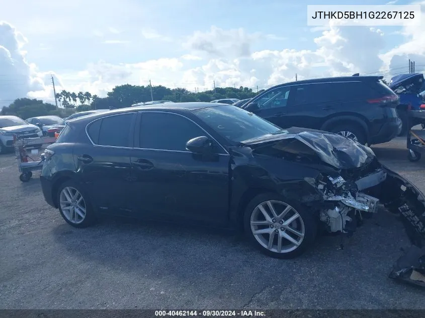 JTHKD5BH1G2267125 2016 Lexus Ct 200