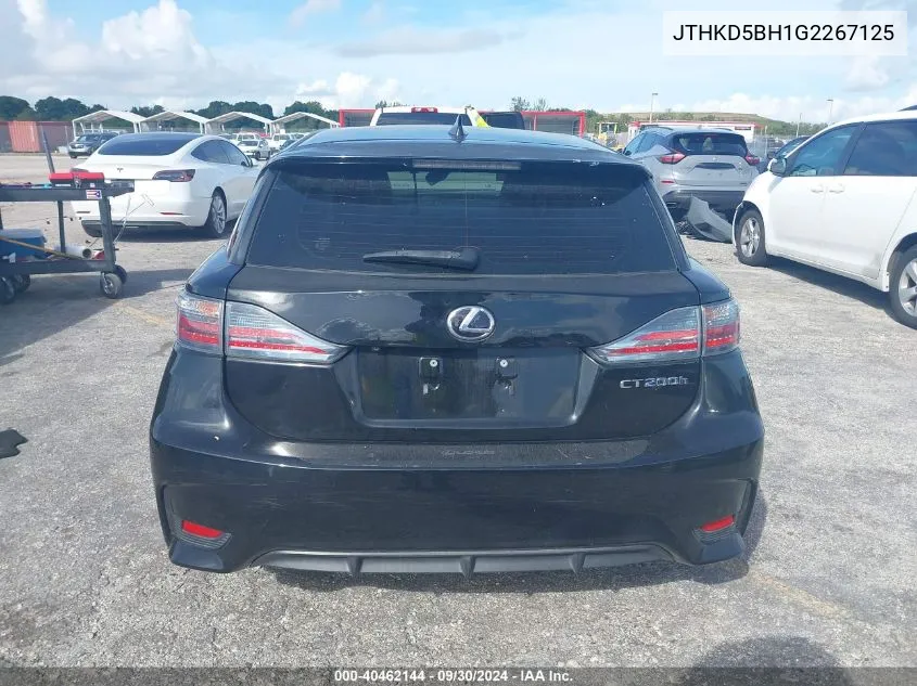 JTHKD5BH1G2267125 2016 Lexus Ct 200