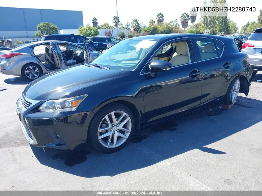 JTHKD5BH7H2280740 2017 Lexus Ct 200H