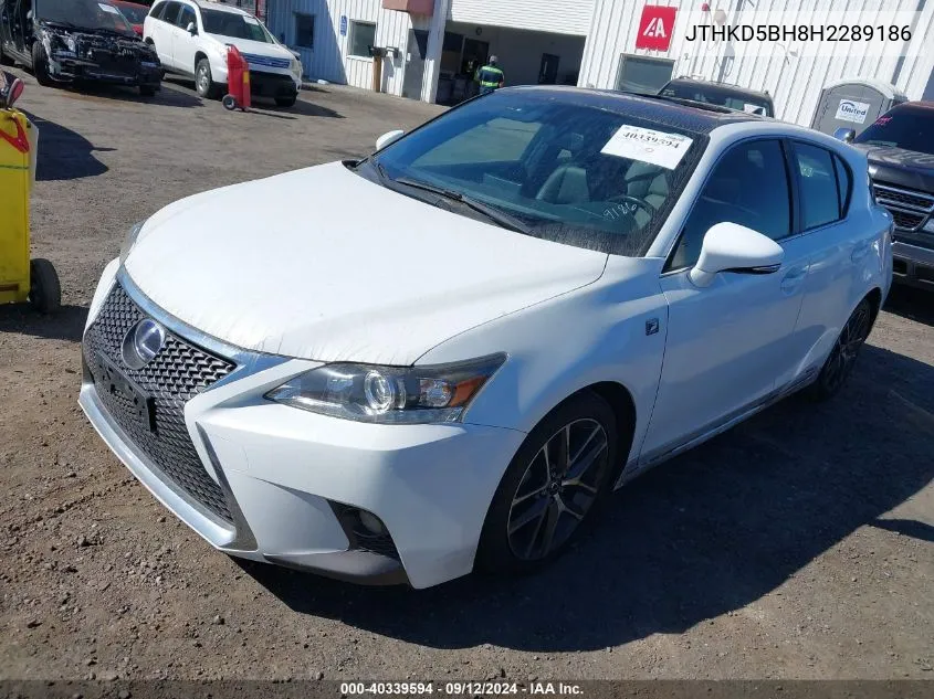 JTHKD5BH8H2289186 2017 Lexus Ct 200H