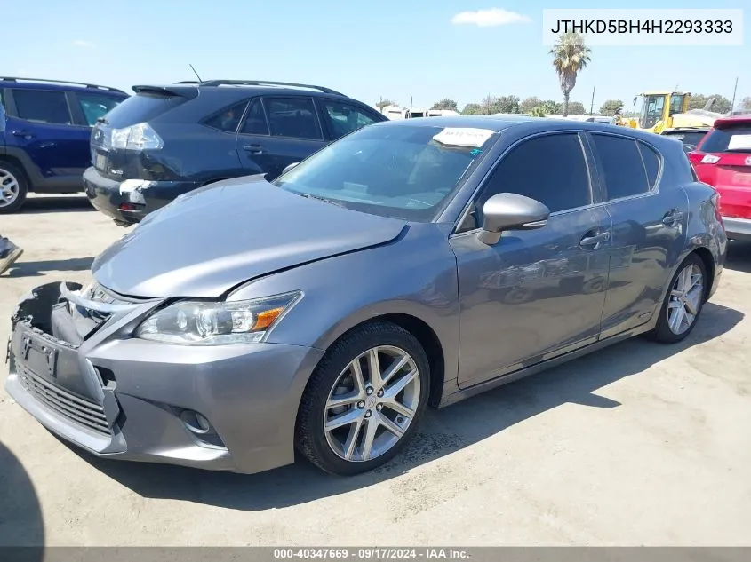 2017 Lexus Ct 200 VIN: JTHKD5BH4H2293333 Lot: 40347669