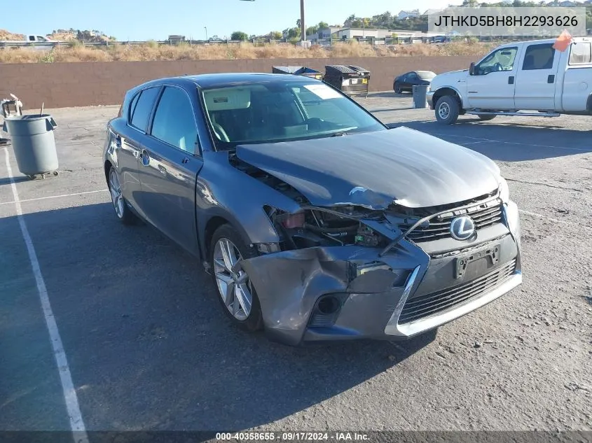 2017 Lexus Ct 200H VIN: JTHKD5BH8H2293626 Lot: 40358655