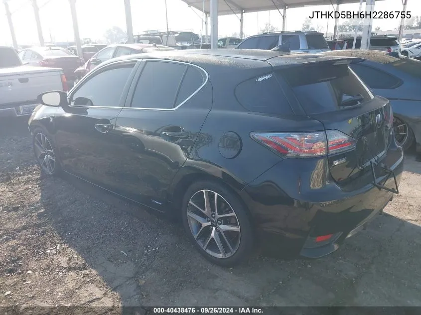 JTHKD5BH6H2286755 2017 Lexus Ct 200