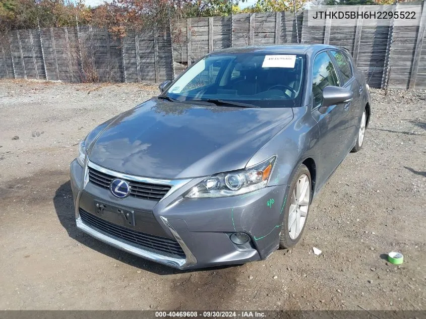 2017 Lexus Ct 200H VIN: JTHKD5BH6H2295522 Lot: 40469608