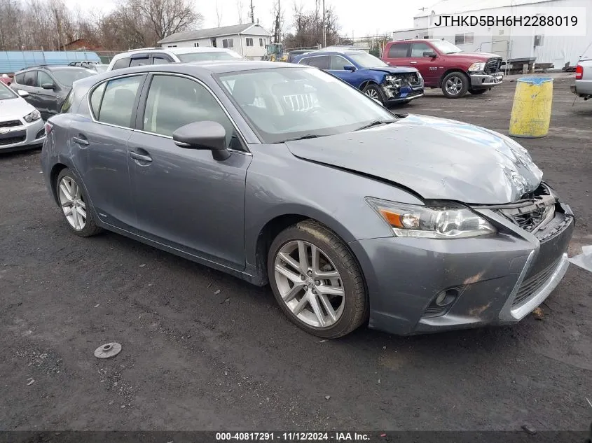 JTHKD5BH6H2288019 2017 Lexus Ct 200H