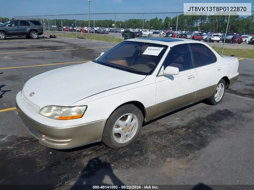 1993 Lexus Es 300 VIN: JT8VK13T8P0122870 Lot: 40141093