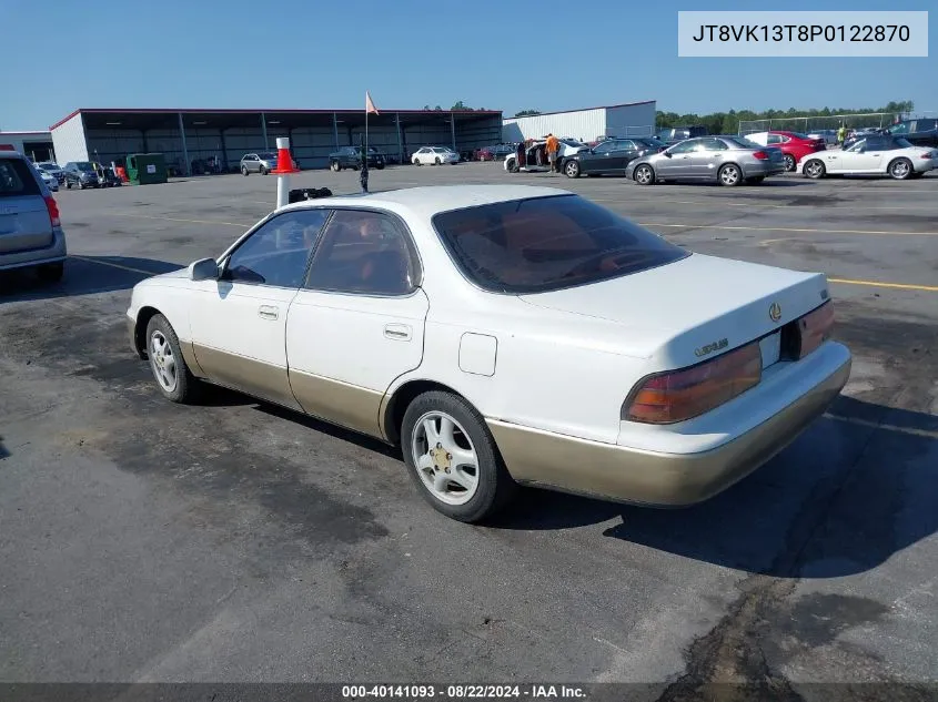 1993 Lexus Es 300 VIN: JT8VK13T8P0122870 Lot: 40141093