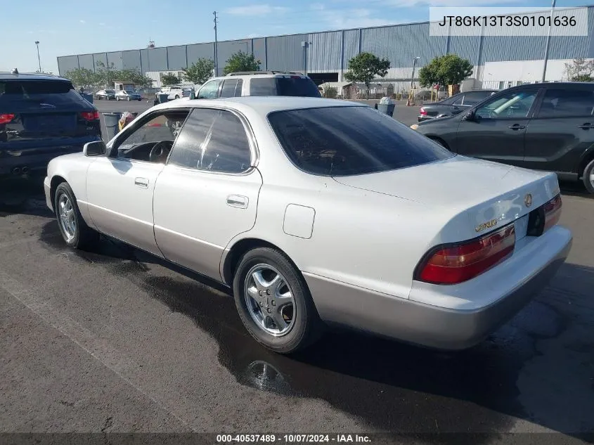 1995 Lexus Es 300 VIN: JT8GK13T3S0101636 Lot: 40537489