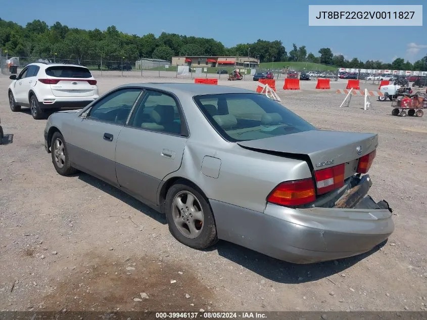 1997 Lexus Es 300 VIN: JT8BF22G2V0011827 Lot: 39946137