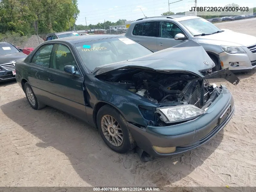 1997 Lexus Es 300 VIN: JT8BF22G2V5009403 Lot: 40079395