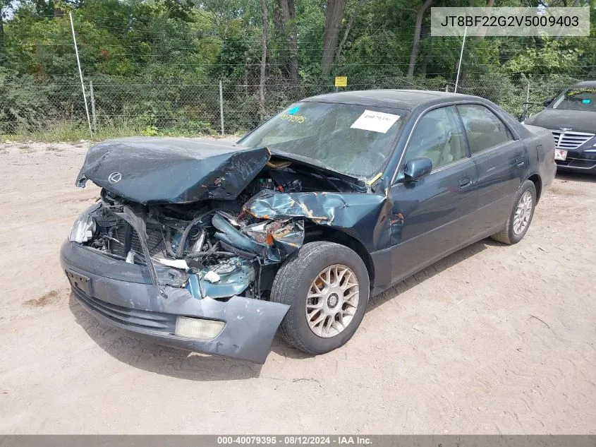 1997 Lexus Es 300 VIN: JT8BF22G2V5009403 Lot: 40079395