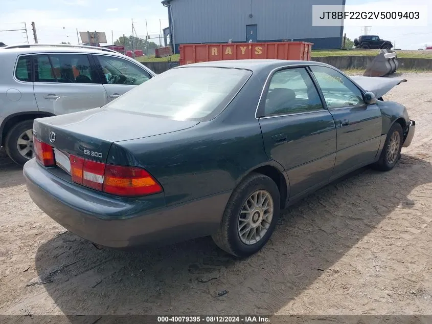 1997 Lexus Es 300 VIN: JT8BF22G2V5009403 Lot: 40079395