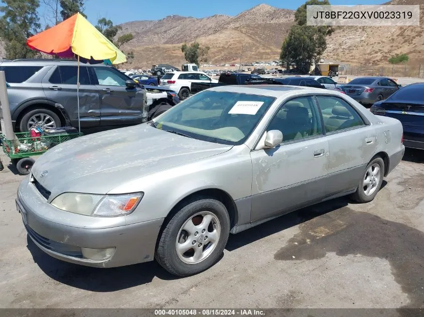 1997 Lexus Es 300 VIN: JT8BF22GXV0023319 Lot: 40105048