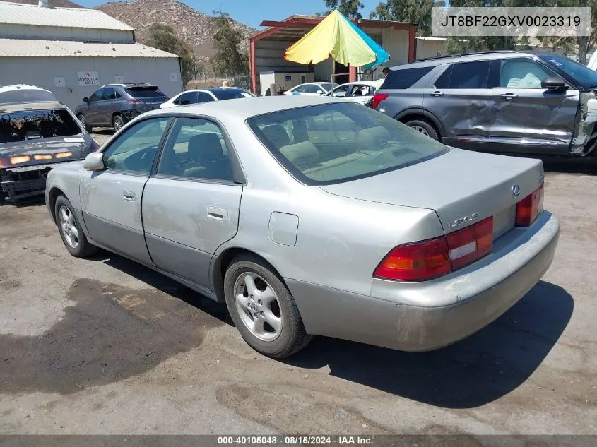 1997 Lexus Es 300 VIN: JT8BF22GXV0023319 Lot: 40105048