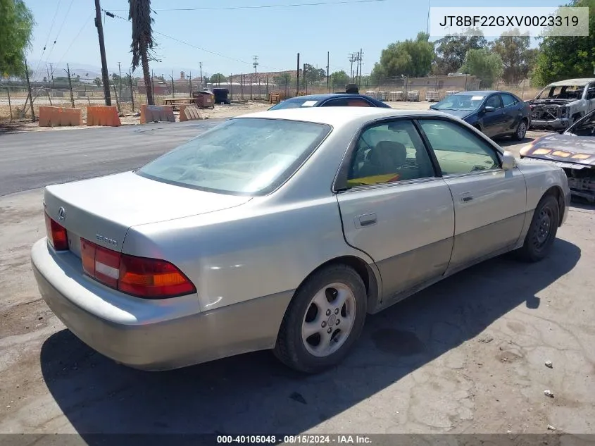 1997 Lexus Es 300 VIN: JT8BF22GXV0023319 Lot: 40105048