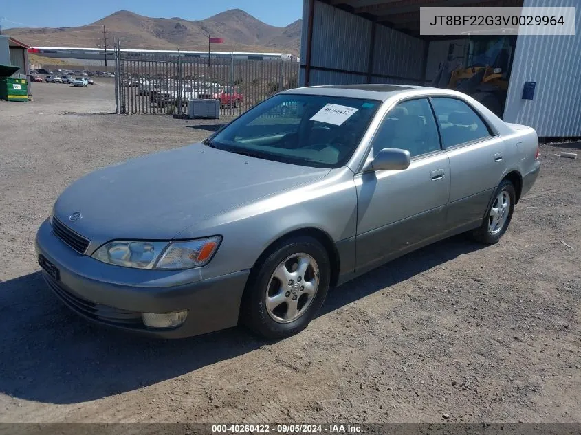 1997 Lexus Es 300 VIN: JT8BF22G3V0029964 Lot: 40260422