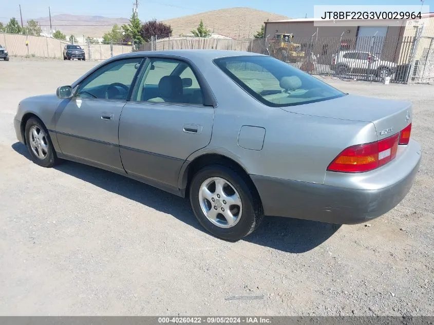 1997 Lexus Es 300 VIN: JT8BF22G3V0029964 Lot: 40260422