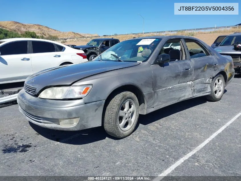 1997 Lexus Es 300 VIN: JT8BF22G5V5004356 Lot: 40324121