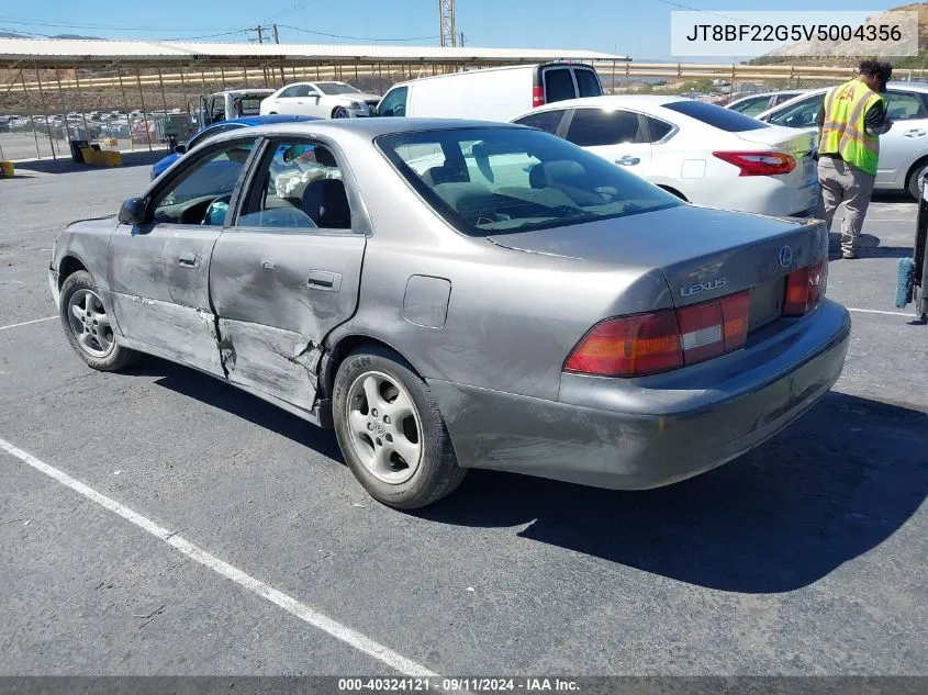 1997 Lexus Es 300 VIN: JT8BF22G5V5004356 Lot: 40324121