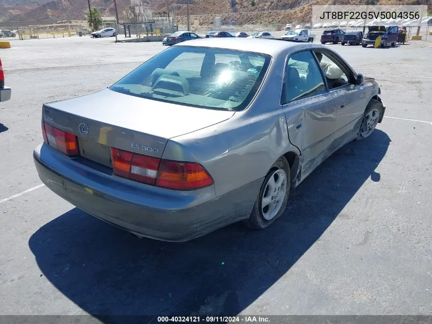 1997 Lexus Es 300 VIN: JT8BF22G5V5004356 Lot: 40324121