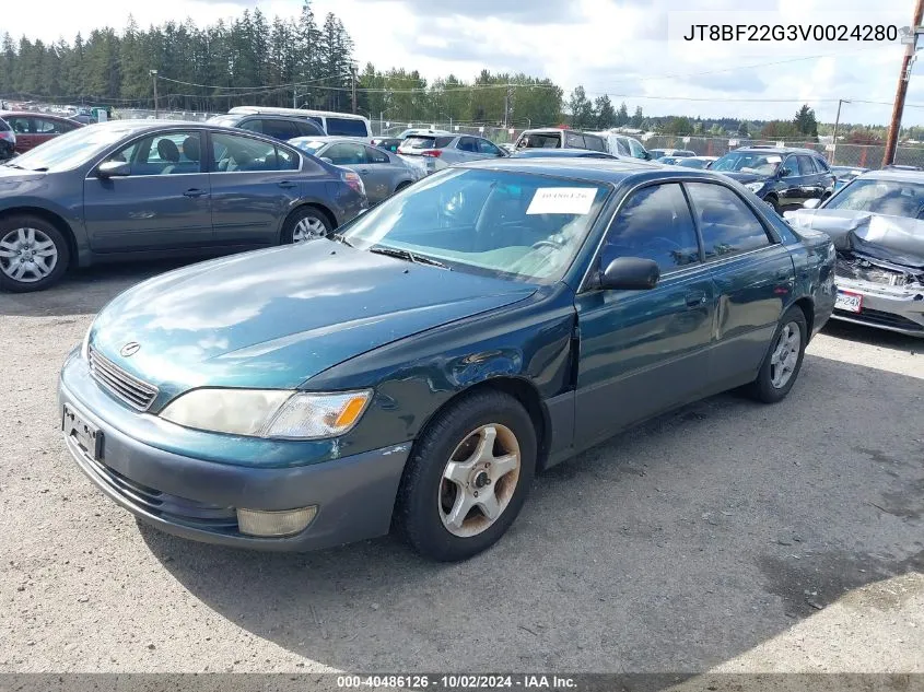 1997 Lexus Es 300 VIN: JT8BF22G3V0024280 Lot: 40486126