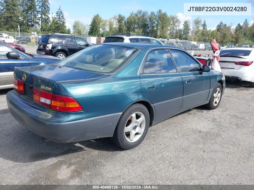 1997 Lexus Es 300 VIN: JT8BF22G3V0024280 Lot: 40486126