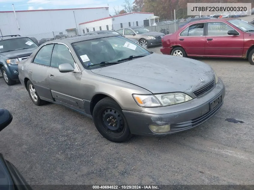 1997 Lexus Es 300 300 VIN: JT8BF22G8V000320 Lot: 40694522