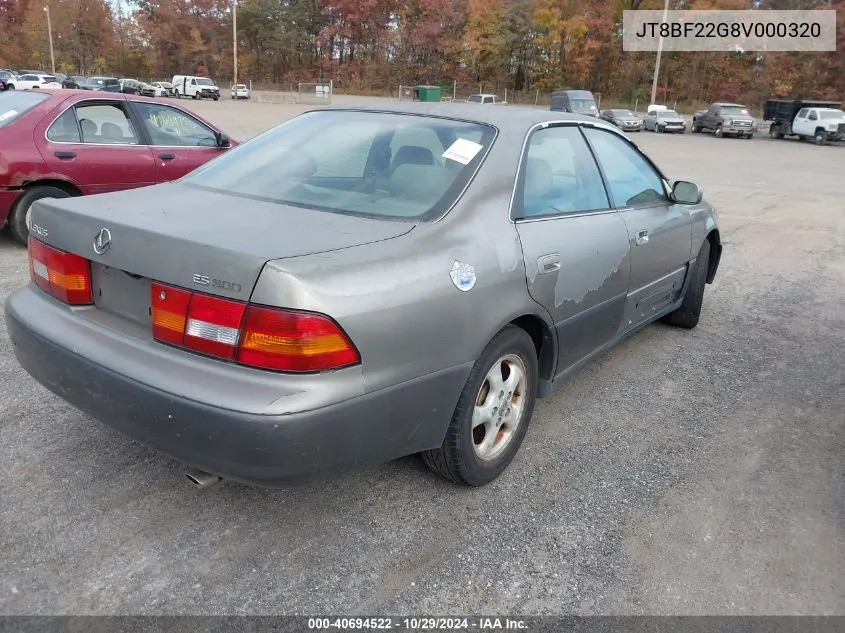 1997 Lexus Es 300 300 VIN: JT8BF22G8V000320 Lot: 40694522