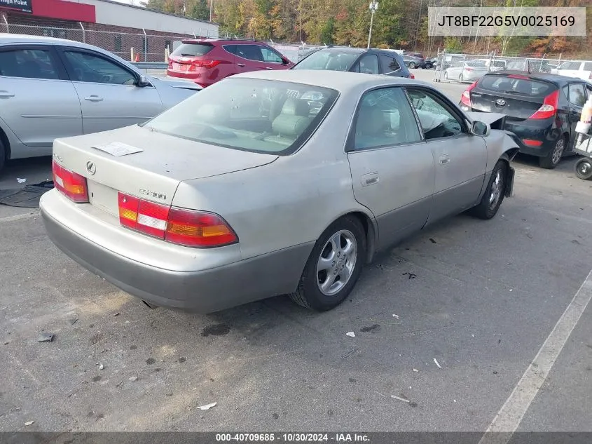 1997 Lexus Es 300 VIN: JT8BF22G5V0025169 Lot: 40709685