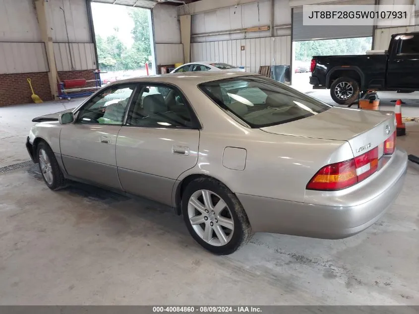 1998 Lexus Es 300 VIN: JT8BF28G5W0107931 Lot: 40084860