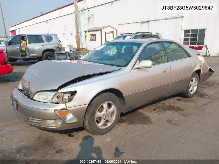 1998 Lexus Es 300 VIN: JT8BF28G5W5029847 Lot: 40257463