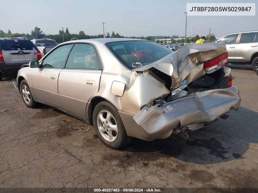 1998 Lexus Es 300 VIN: JT8BF28G5W5029847 Lot: 40257463