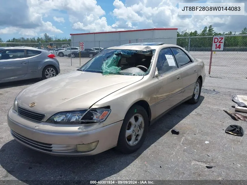 1998 Lexus Es 300 VIN: JT8BF28G8W0144083 Lot: 40301934