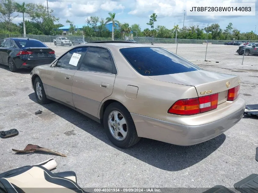 1998 Lexus Es 300 VIN: JT8BF28G8W0144083 Lot: 40301934