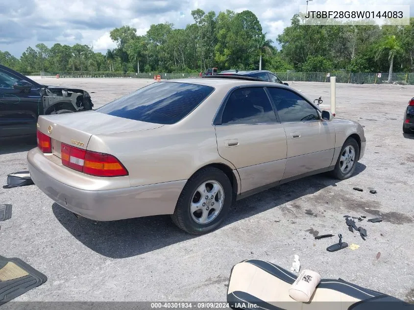 1998 Lexus Es 300 VIN: JT8BF28G8W0144083 Lot: 40301934