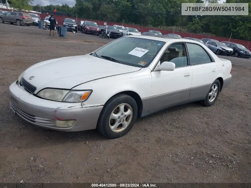 1998 Lexus Es 300 VIN: JT8BF28G9W5041984 Lot: 40412580