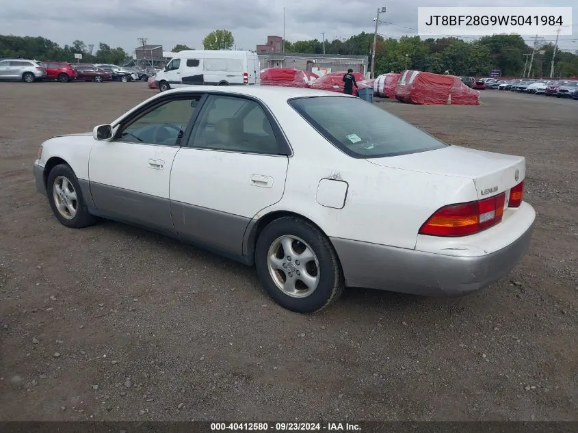 1998 Lexus Es 300 VIN: JT8BF28G9W5041984 Lot: 40412580