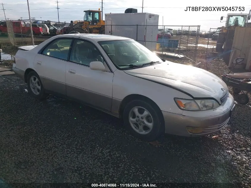 1998 Lexus Es 300 VIN: JT8BF28GXW5045753 Lot: 40874068