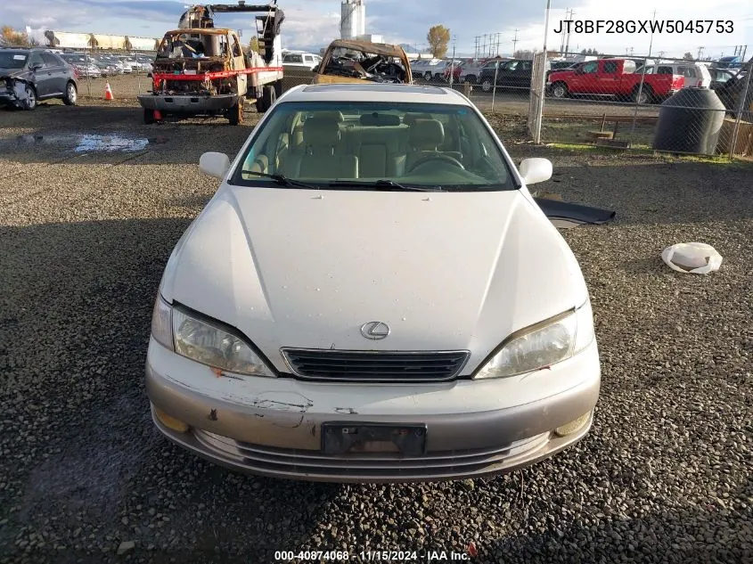 1998 Lexus Es 300 VIN: JT8BF28GXW5045753 Lot: 40874068