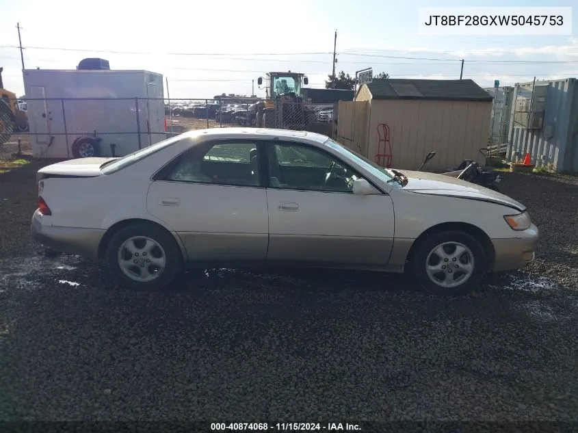 1998 Lexus Es 300 VIN: JT8BF28GXW5045753 Lot: 40874068