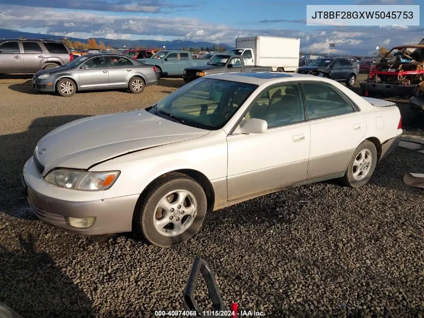 1998 Lexus Es 300 VIN: JT8BF28GXW5045753 Lot: 40874068