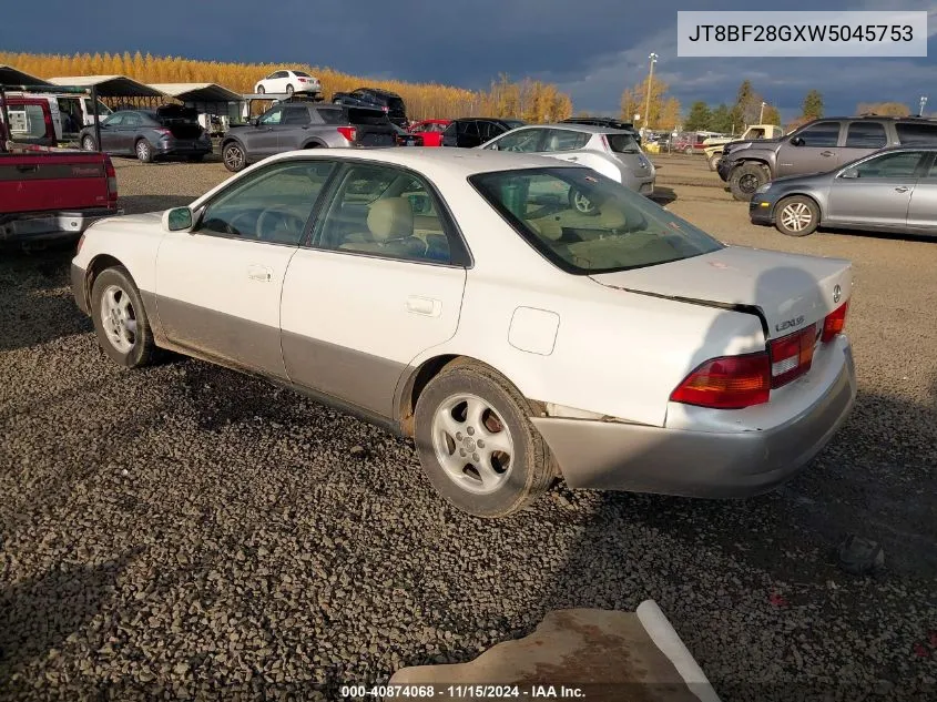 1998 Lexus Es 300 VIN: JT8BF28GXW5045753 Lot: 40874068