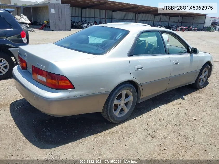 1999 Lexus Es 300 VIN: JT8BF28G1X5062975 Lot: 39821028