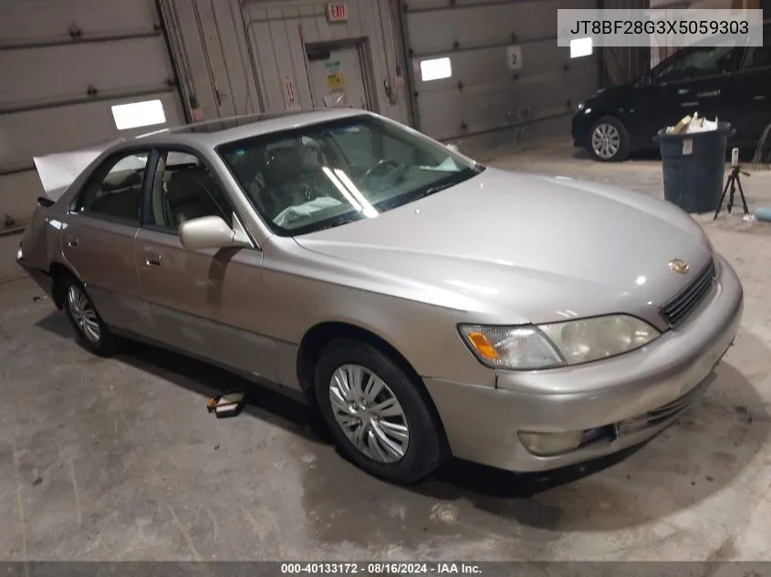 1999 Lexus Es 300 VIN: JT8BF28G3X5059303 Lot: 40133172