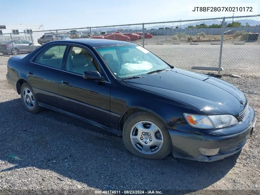 1999 Lexus Es 300 VIN: JT8BF28G7X0210172 Lot: 40174511