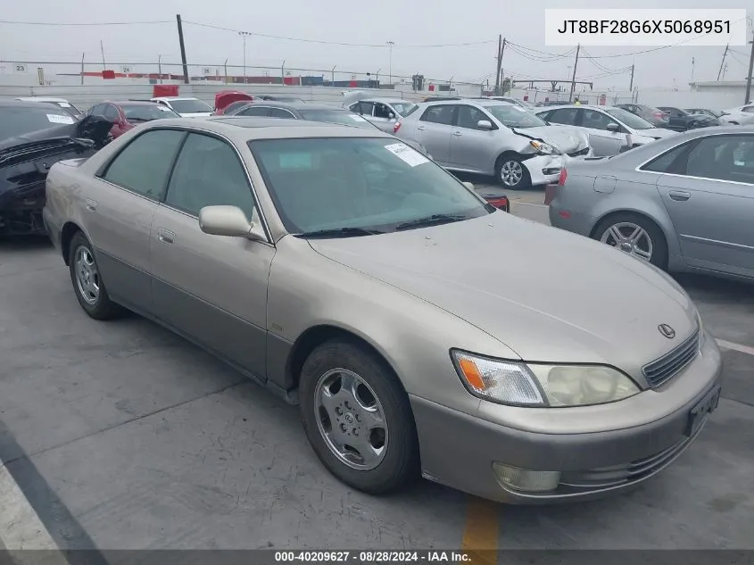 1999 Lexus Es 300 VIN: JT8BF28G6X5068951 Lot: 40209627