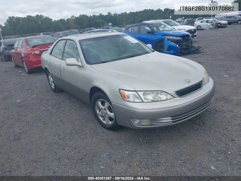 1999 Lexus Es 300 VIN: JT8BF28G1X0170882 Lot: 40351367